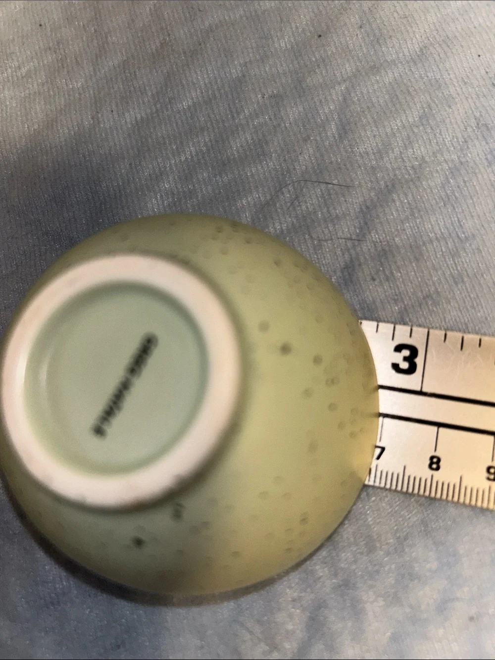 Greg Natale Ceramic Green Speckled Measuring Cup Bowls